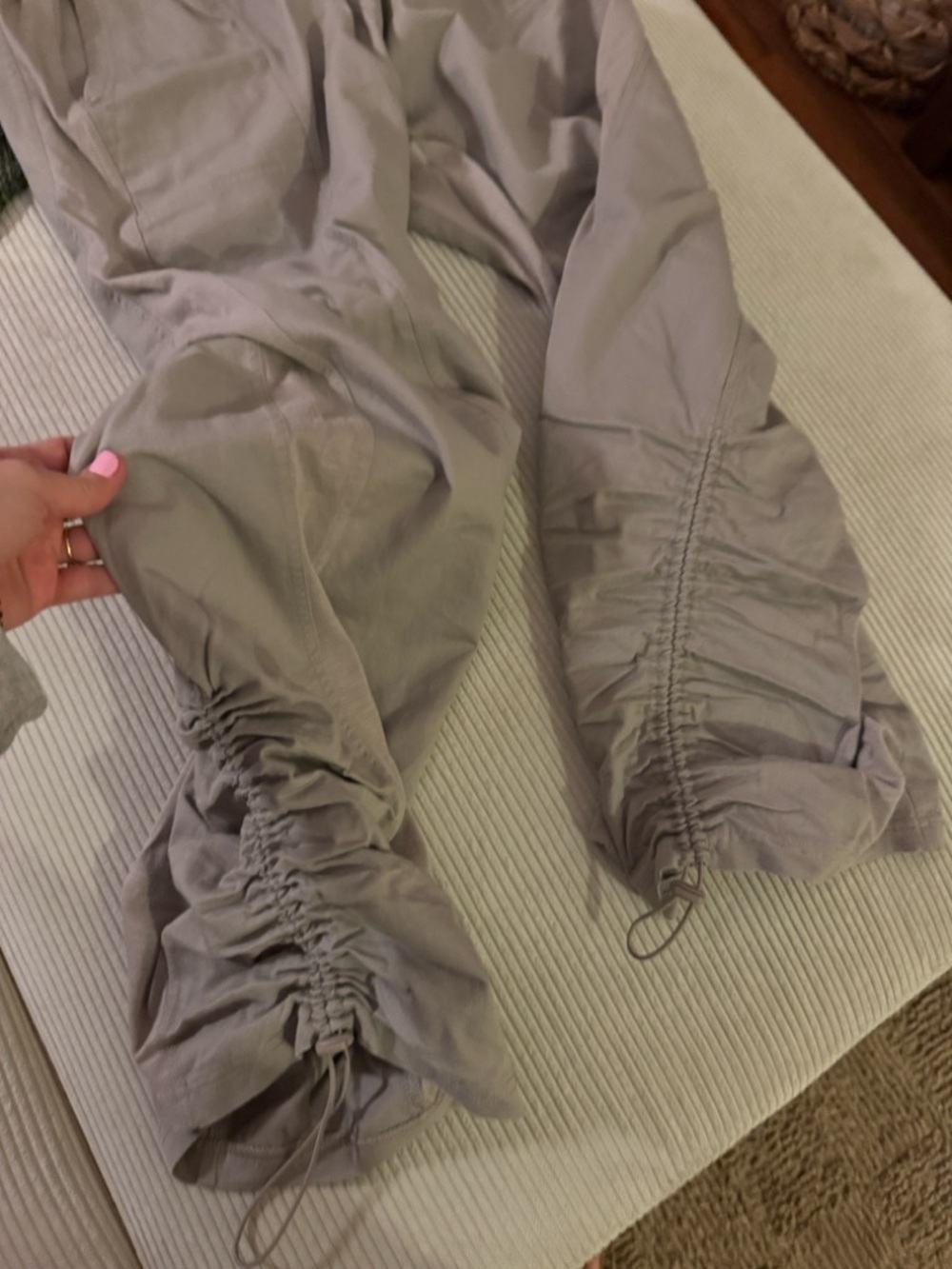 Daily PRACTICE Anthropologie Wide-Leg Drawstring Track Pants - Relaxed Fit - Picture 3 of 5